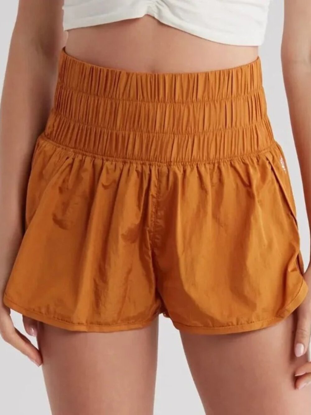FP Movement The Way Home Shorts Toasted Coconut Orange